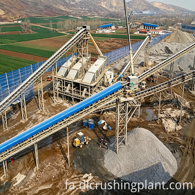 limestone crushing production line with secondary shaping system
